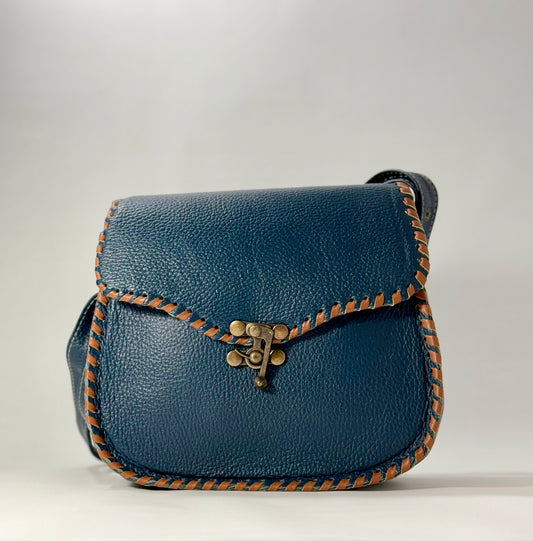 Azul Marino Saddle Bag