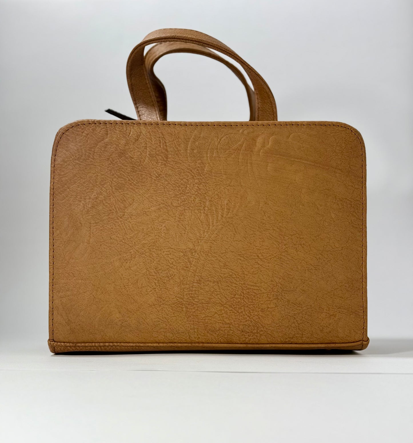 Classic Square Tan Satchel